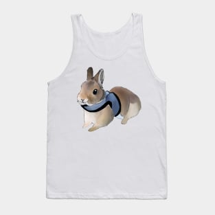 Brown Rabbit with Harness _ Bunniesmee Tank Top